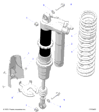 Suspension, Rear Shock Mounting, Deluxe