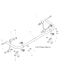 Suspension, Stabilizer Bar, Rear
