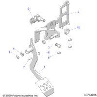 Brakes, Pedal, Tractor Z21nas99cg