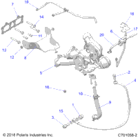Engine, Turbo Charger Mounting