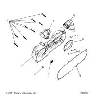 Engine, Crankcase Cover Asm, Left