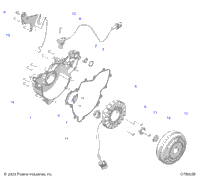 Engine, Stator And Flywheel