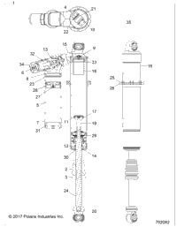 Suspension, Front Shock Z18vdl92bk (702082)