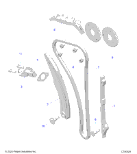 Engine, Cam Chain And Tensioner