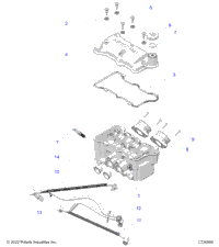 Engine, Throttle Body And Valve Cover