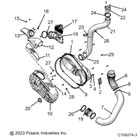 Drive Train, Clutch Cover And Ducting Z23nak99a/99B