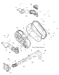 Drive Train, Clutch Cover R16rua/Rue/Rva/Rve All Options