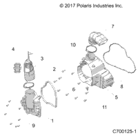 Engine, Alternator Cover Hvac