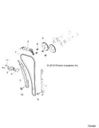 Engine, Cam Chain And Tensioner