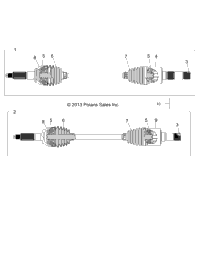 Drive Train, Rear Drive Shaft