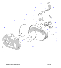 Drive Train, Clutch Cover & Ducting