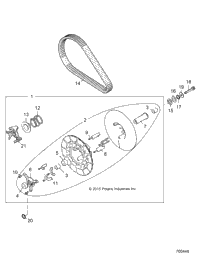 Drive Train, Secondary Clutch