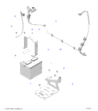 Electrical, Battery With Cables, 12V R23e3gc3fd/Sc3cd/Sc3fd
