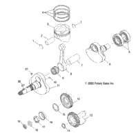 Crankshaft & Piston R06rd50ab/Ac