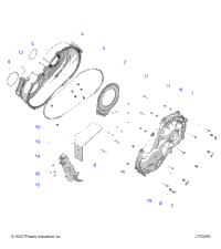 Drive Train, Clutch Cover, Inner/Outer