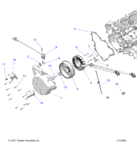 Engine, Stator And Flywheel