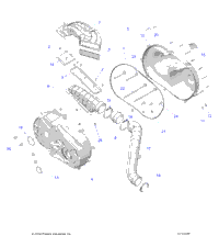 Drive Train, Clutch Cover And Ducting