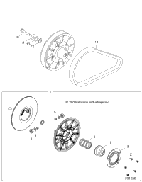Drive Train, Secondary Clutch Z20cha57a2