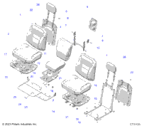 Body, Seat Asm., Rear