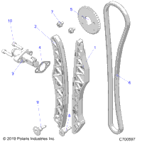 Engine, Cam Chain And Tensioner