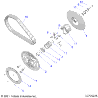 Drive Train, Secondary Clutch