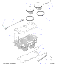 Engine, Cylinder And Piston