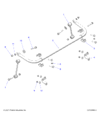 Suspension, Stabilizer Bar, Rear