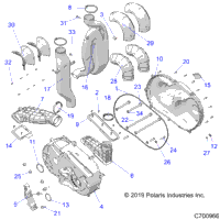 Drive Train, Clutch Cover And Ducting
