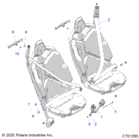 Body, Seat Belt Mounting, Front, Standard