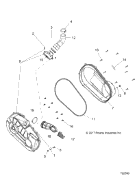 Drive Train, Clutch Cover & Ducting (702090)