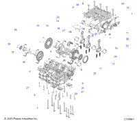 Engine, Crankcase, Crankshaft