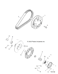 Drive Train, Secondary Clutch