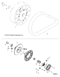 Drive Train, Secondary Clutch