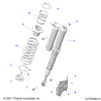Suspension, Rear Shock Mounting, Deluxe