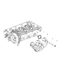 Engine, Exhaust Manifold W/Front Outlet