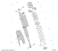 Suspension, Rear Shock Mounting, Standard/Premium