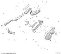 Drive Train, Clutch Cover & Ducting