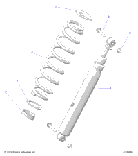 Suspension, Rear Shock Mounting Evap R24rsy99bj/Bk/Bz/B9