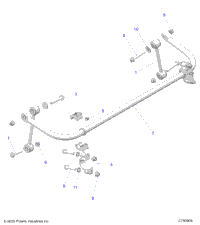 Suspension, Stabilizer Bar, Rear