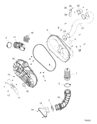 Drive Train, Clutch Cover And Ducting