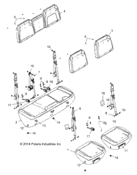 Body, Seat, Rear Bench All Options (49Rgrseat15crew)