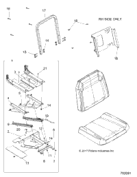 Body, Slider Drivers Seat R18rms57c1/Cv/E1/Ev/T57c1/E1