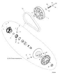 Drive Train, Secondary Clutch R16rted1e1