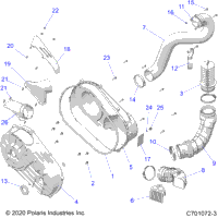 Drive Train, Clutch Cover And Ducting