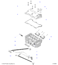Engine, Throttle Body And Valve Cover