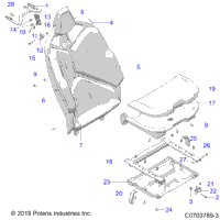Body, Seat Asm., Rear, Premium/Deluxe