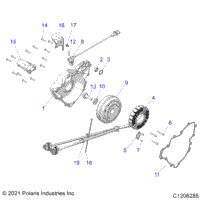 Engine, Stator And Flywheel