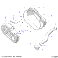 Drive Train, Clutch Cover & Ducting