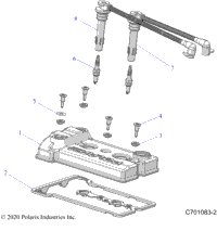Engine, Valve Cover, Sparkplugs & Wires