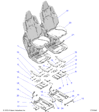 Body, Seat Asm. And Slider, Front